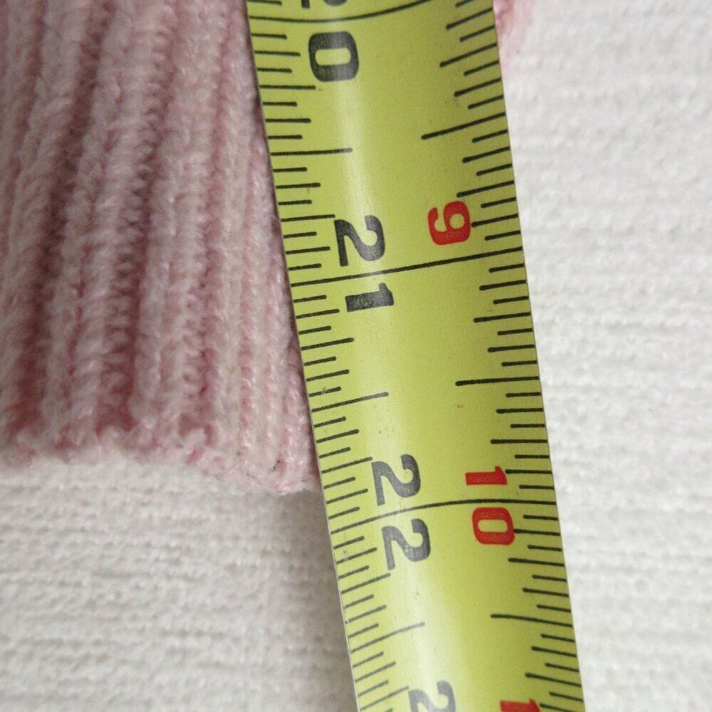 Abercrombie & Fitch V Neck Rib Knit Sweater Size S Soft Pink Pullover - Picture 9 of 10